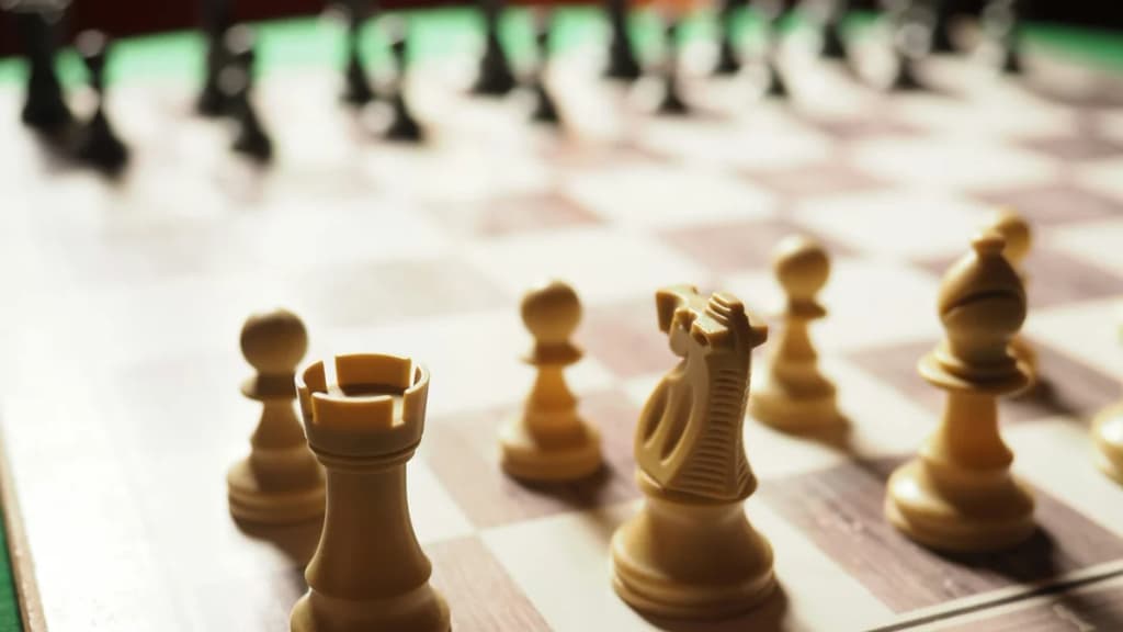 A simplified chess endgame position with king and rook vs king